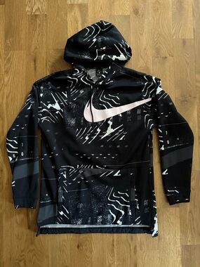 Nike DriFit Black Hoodie w/ Graphics